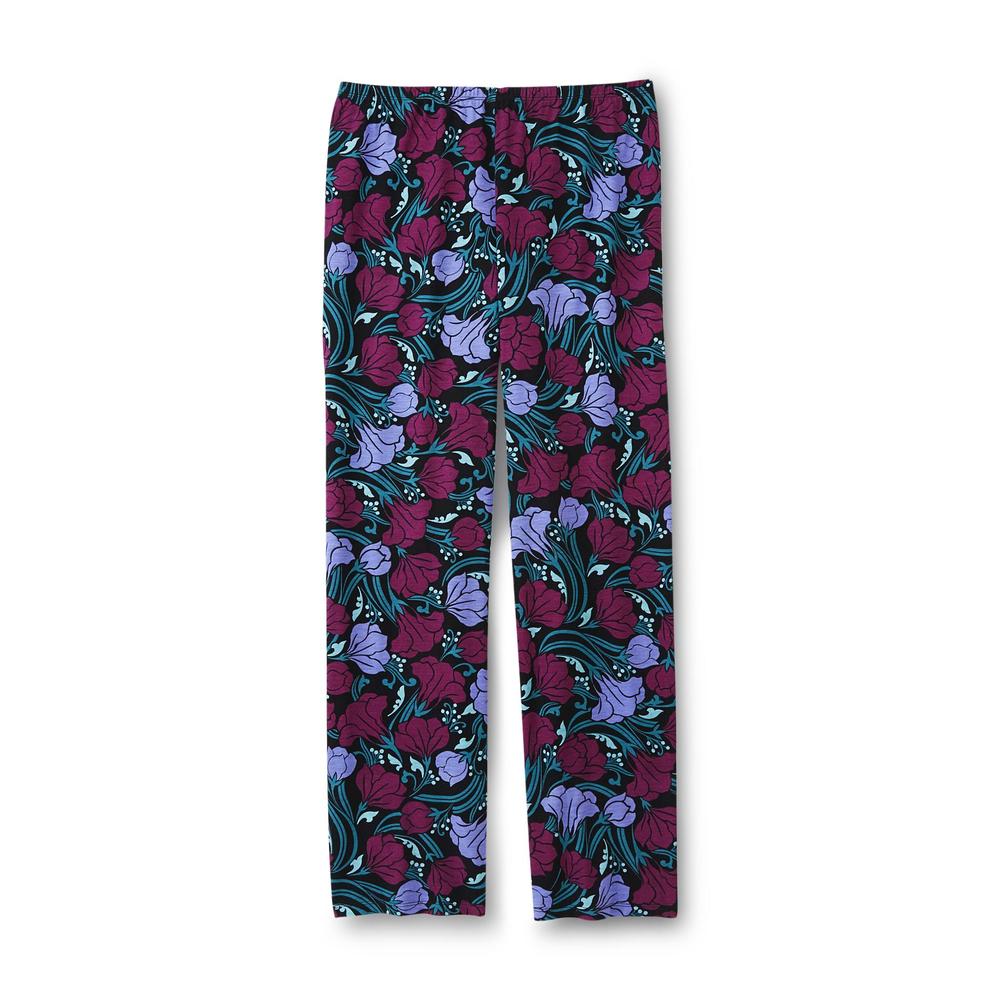 Jaclyn Smith Women's Plus Pajama Top & Pants - Floral