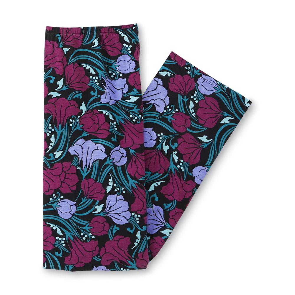 Jaclyn Smith Women's Plus Pajama Top & Pants - Floral