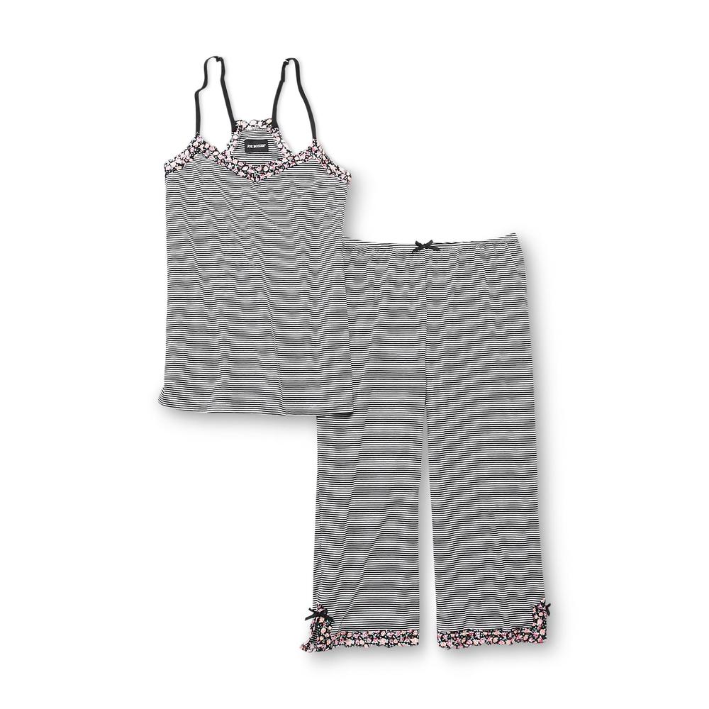 Joe Boxer Women's Pajama Tank Top & Capri Pants - Striped
