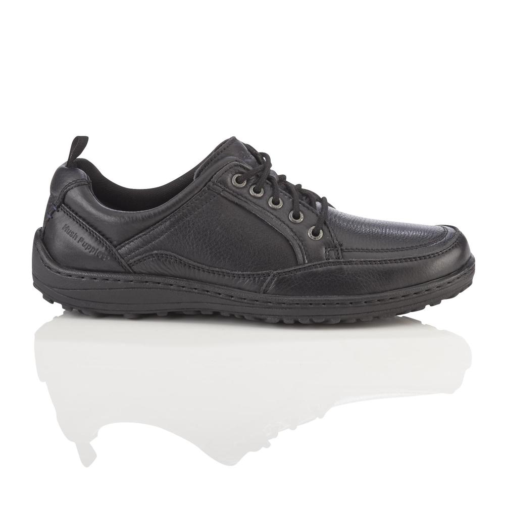 Hush Puppies Men's Belfast Black Oxford Casual Shoe - Extra Wide Width Available