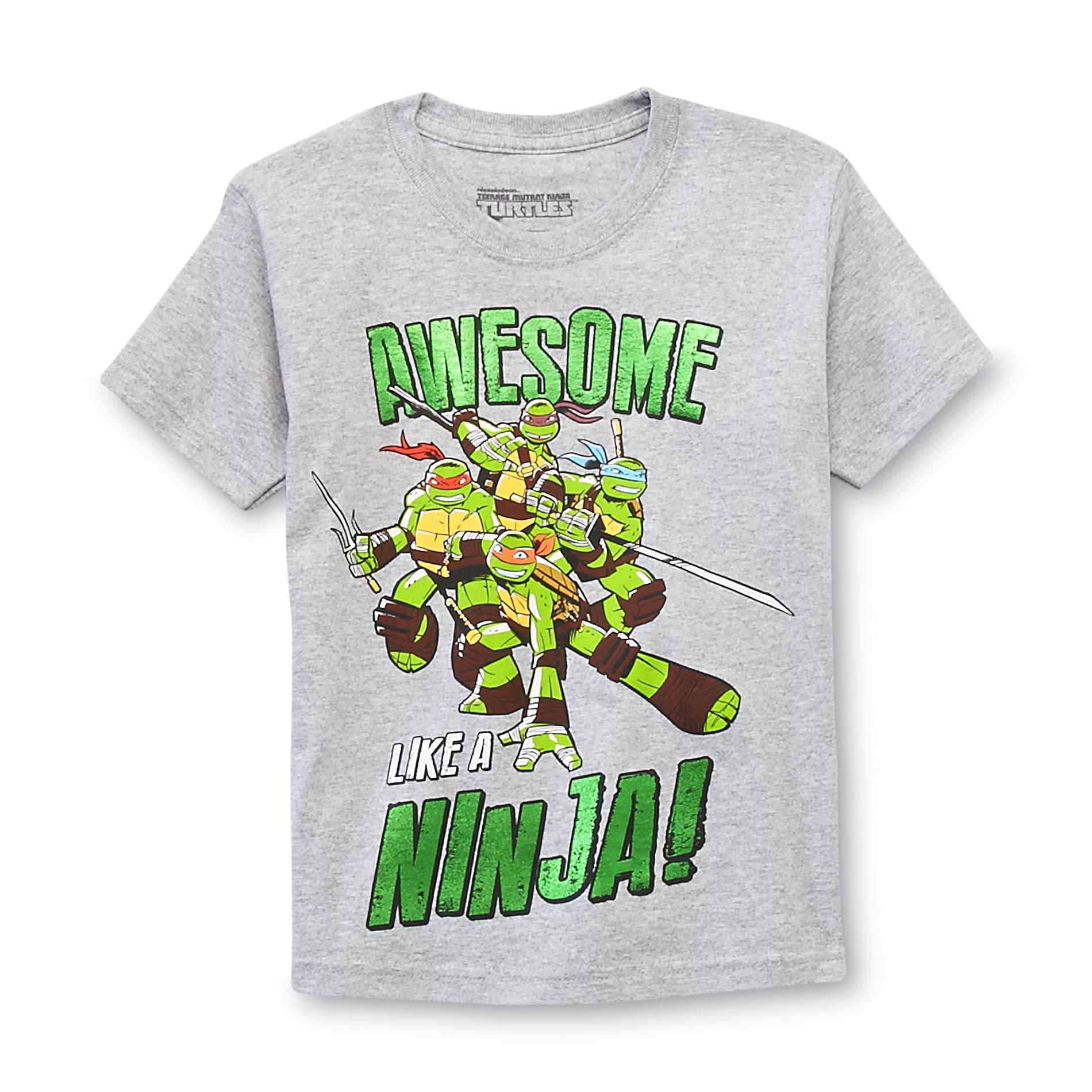 Nickelodeon Teenage Mutant Ninja Turtles Boy's T-Shirt - Awesome