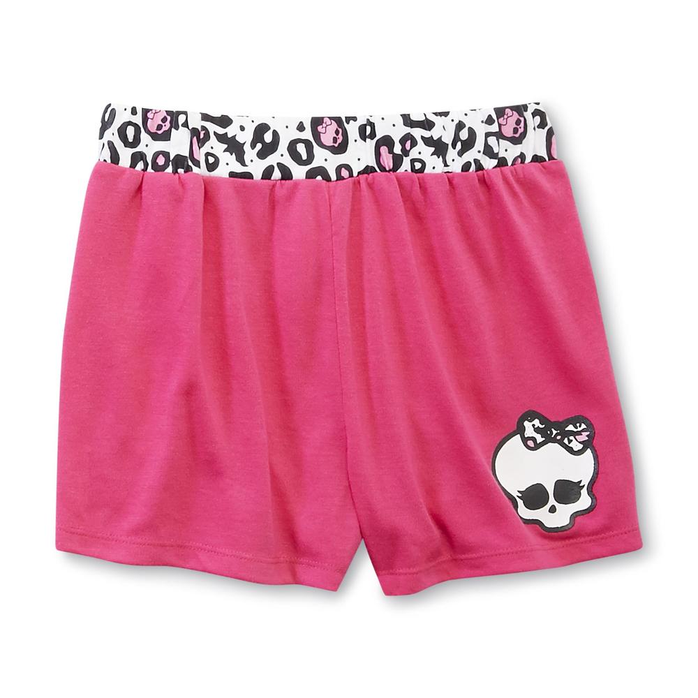 Monster High Girl's Pajama Top & Shorts