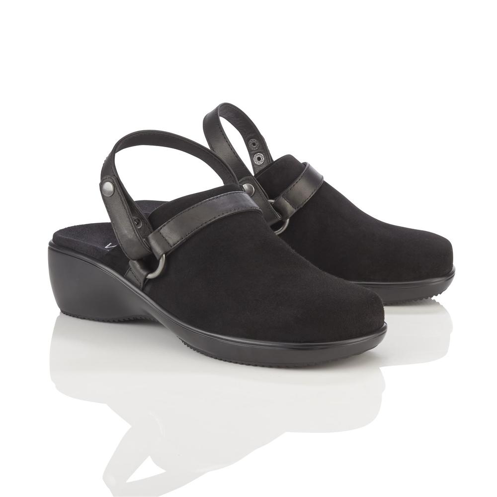 Vionic Women's Adelaide Black Wedge Comfort Shoe