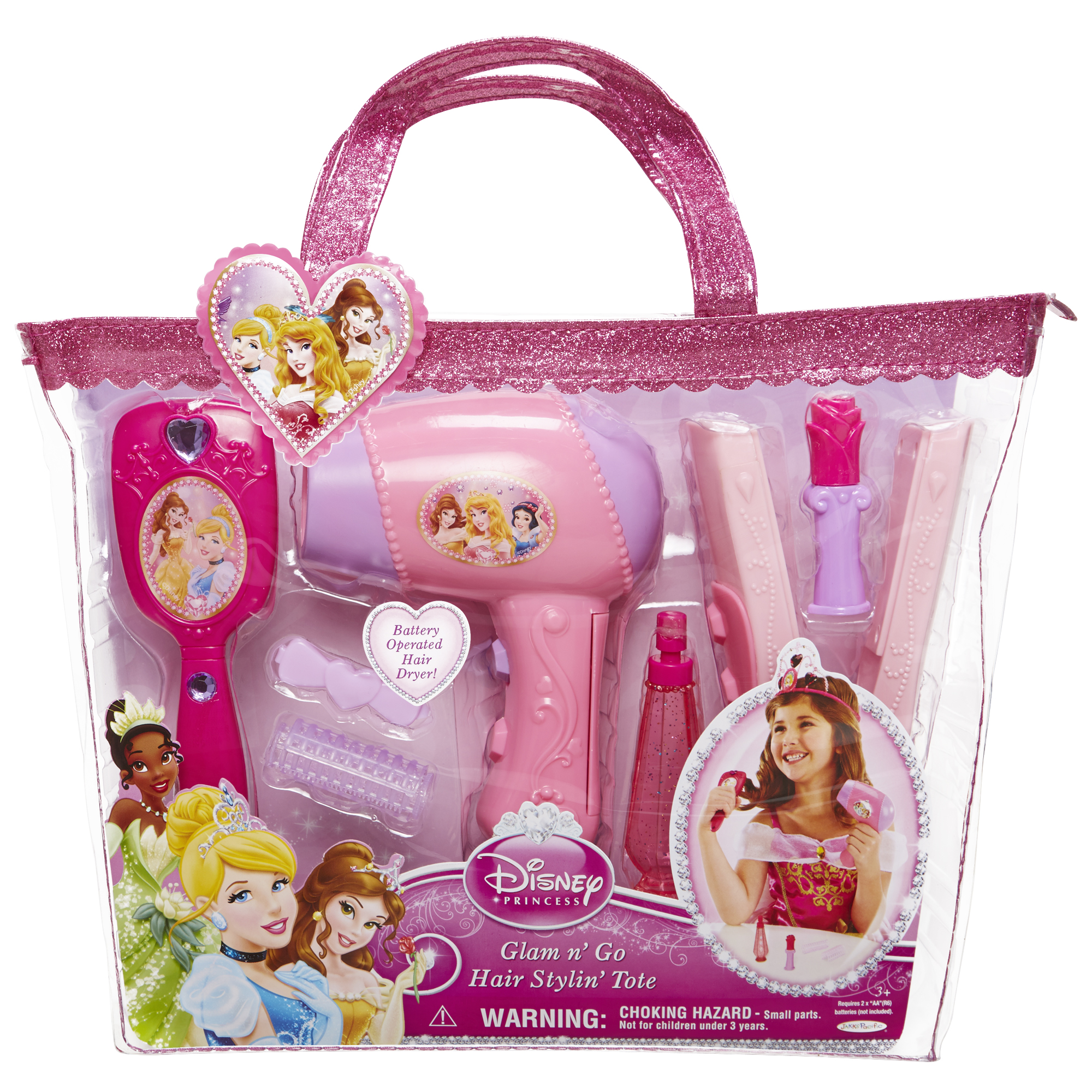 disney princess toy hair dryer set