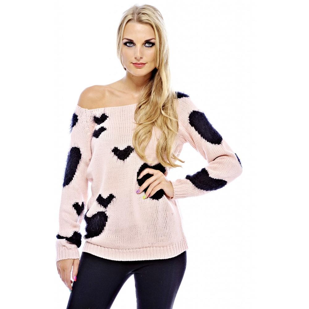 AX Paris Women's Multi Fluffy Sweater  - Online Exclusive
