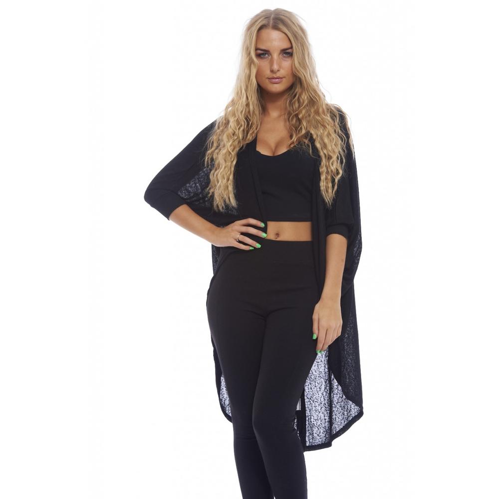 AX Paris Women's Fine Plain Knitted Long Sleeve Black Top - Online Exclusive