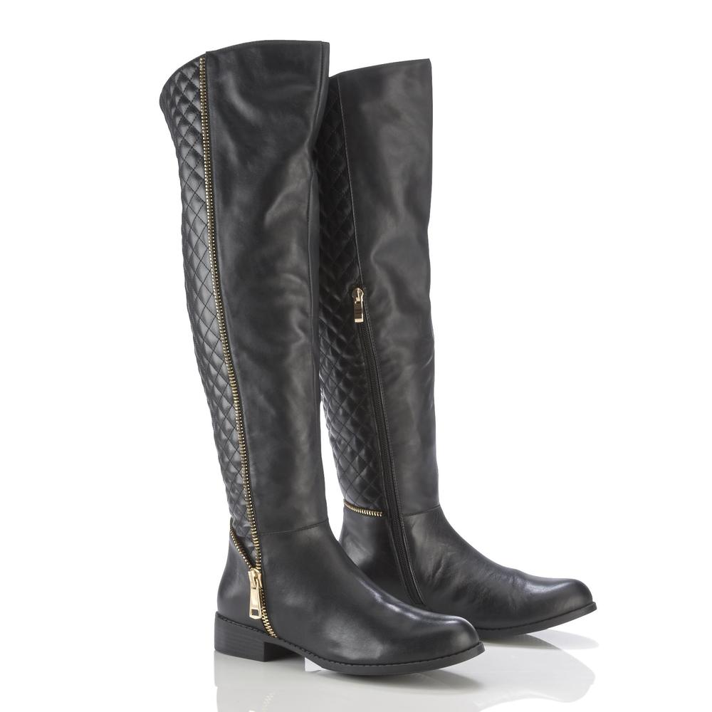 Covington Women's Join Us Black Quilted Tall Riding Boot