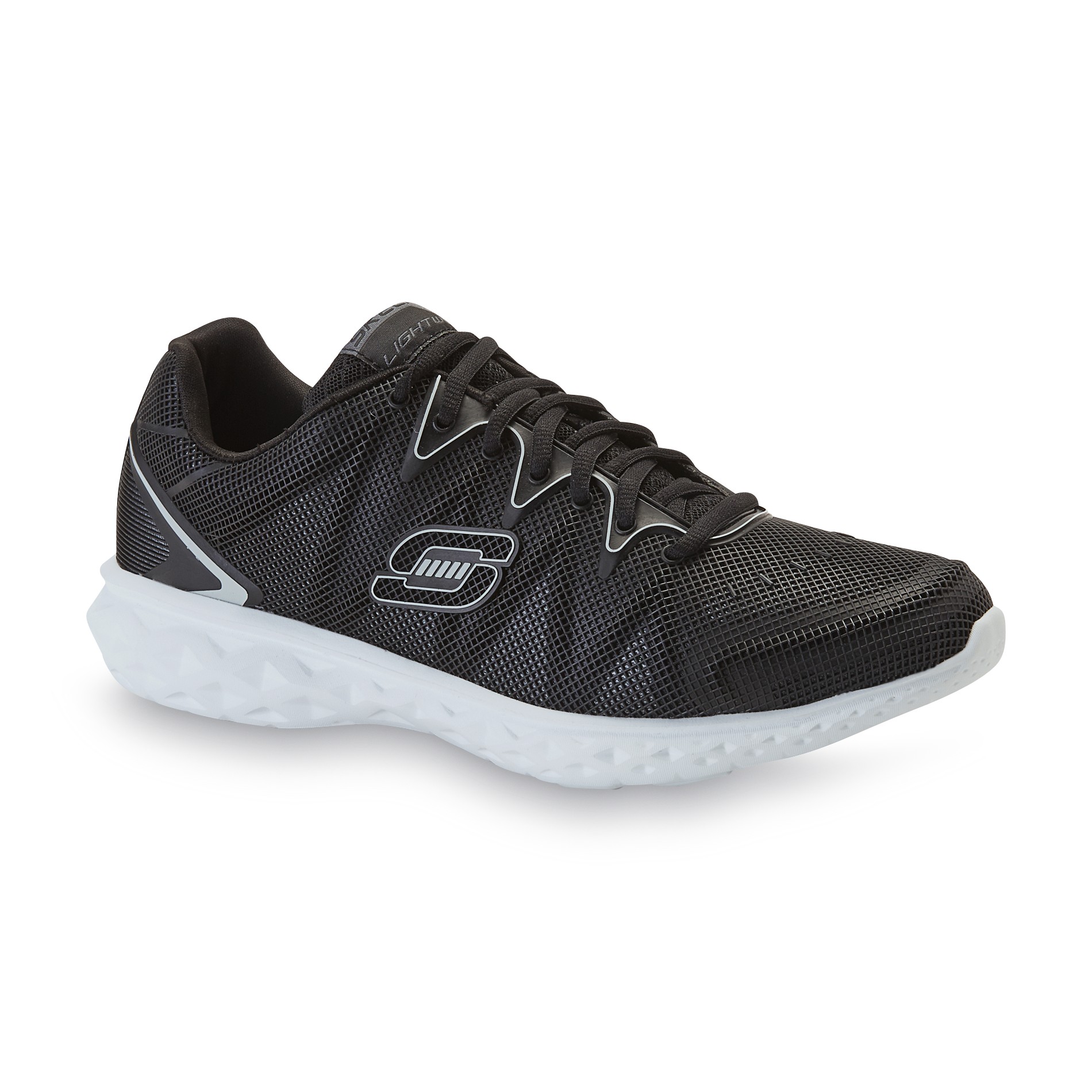 Skechers Men's Propulsion Black/White Running Shoe