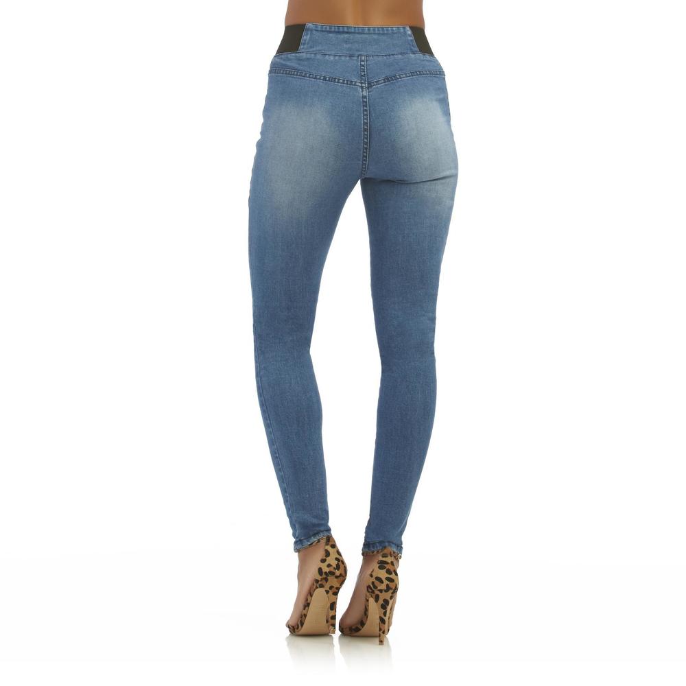 Nicki Minaj Women's Mid-Rise Skinny Jeans