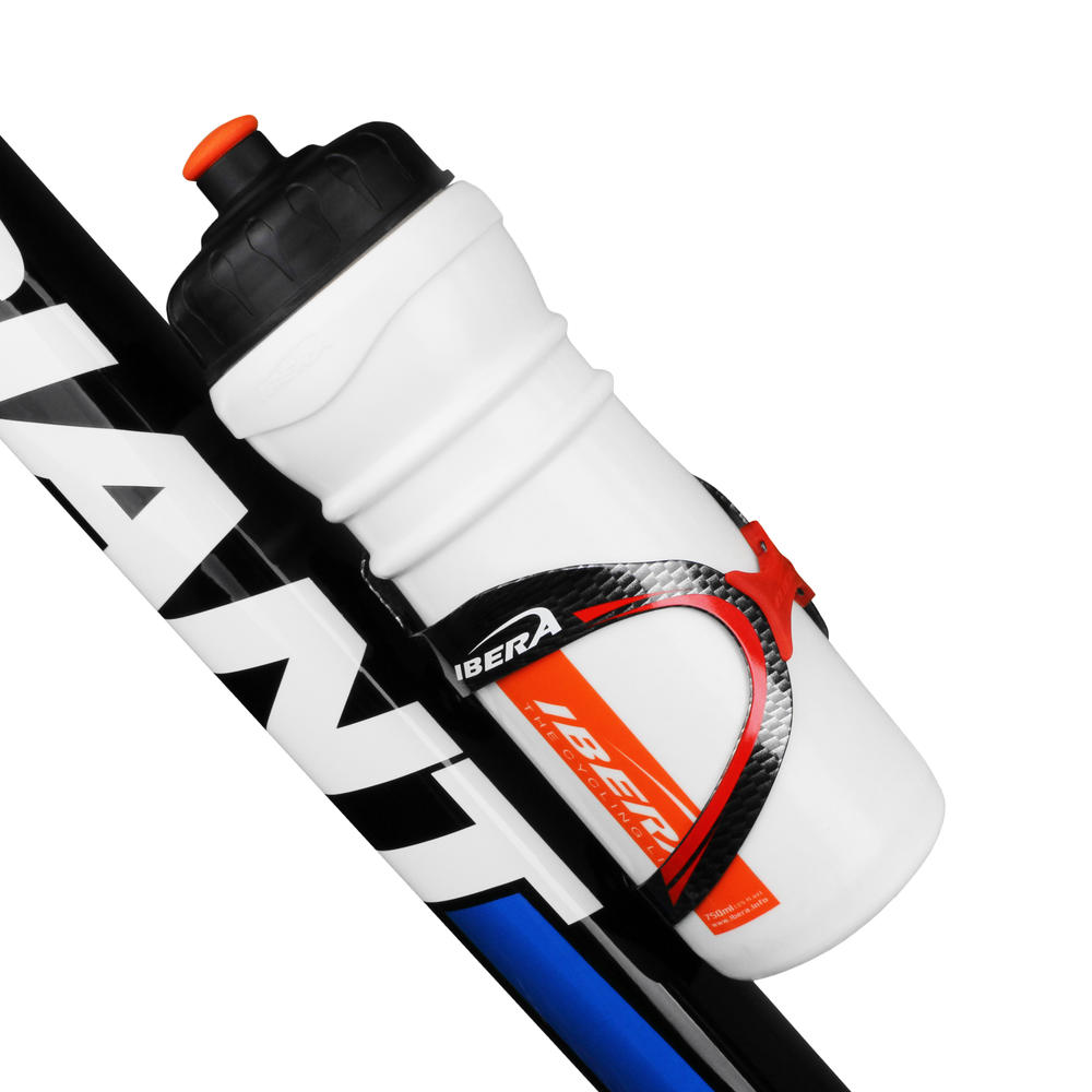 IBERA Extra Lightweight Fusion Bottle Cage, Rubber Grip