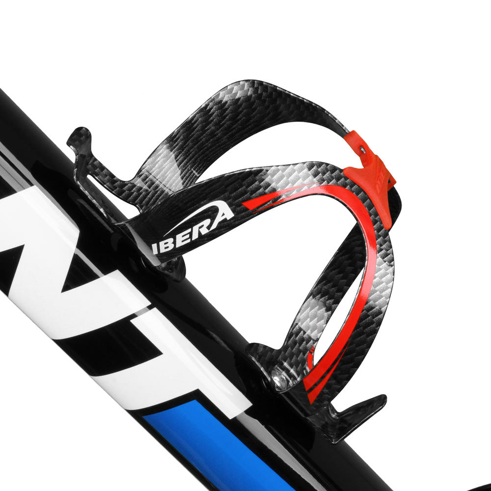 IBERA Extra Lightweight Fusion Bottle Cage, Rubber Grip