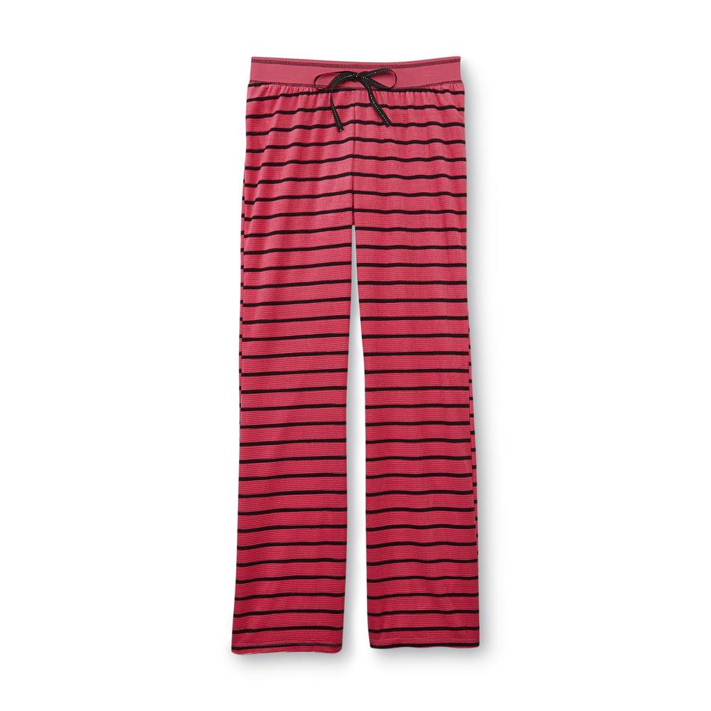 Joe Boxer Women's Velour Pajama Pants - Striped