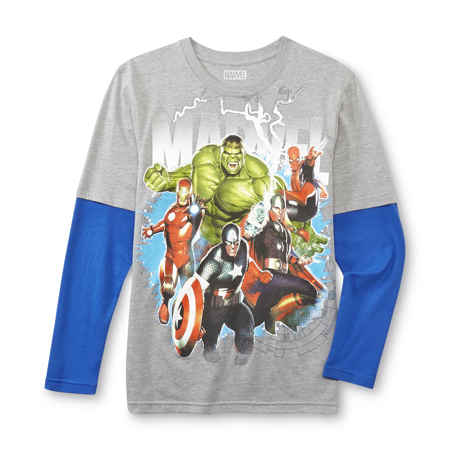 Marvel Universe Boy's Graphic Shirt - Superheroes