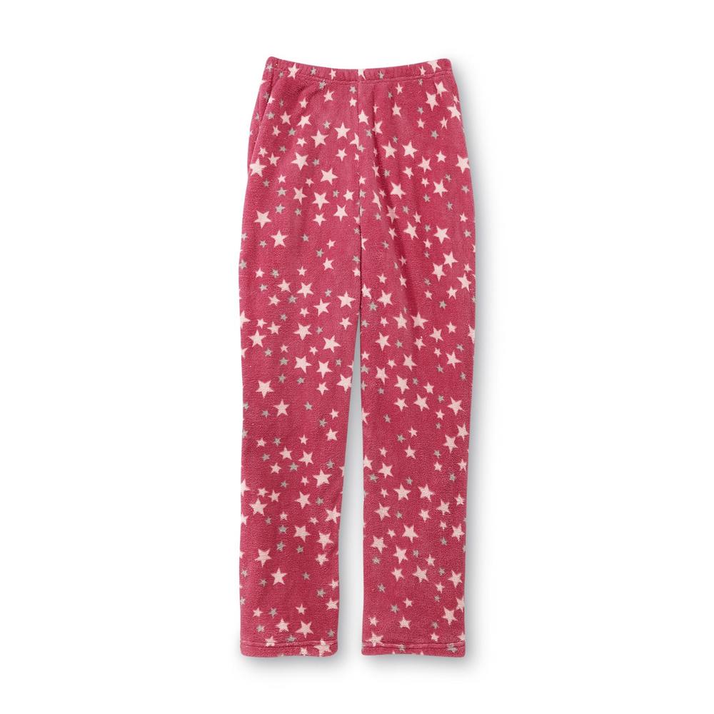 Pink K Women's Fleece Pajamas & Socks - Stars