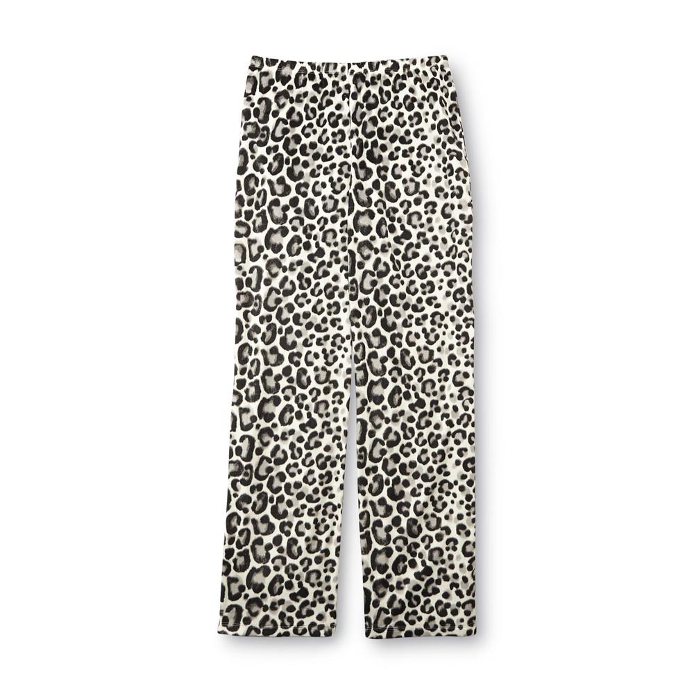 Jaclyn Smith Women's Pajama Top & Pants -  Leopard Print