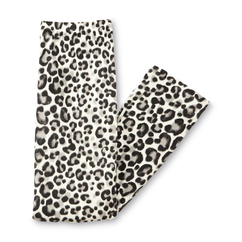 Jaclyn Smith Women's Plus Pajama Top & Pants - Leopard Print