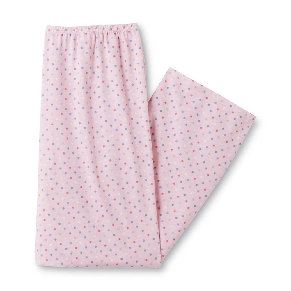 Pink K Women's Plus Pajama Shirt & Pants - Polka Dot