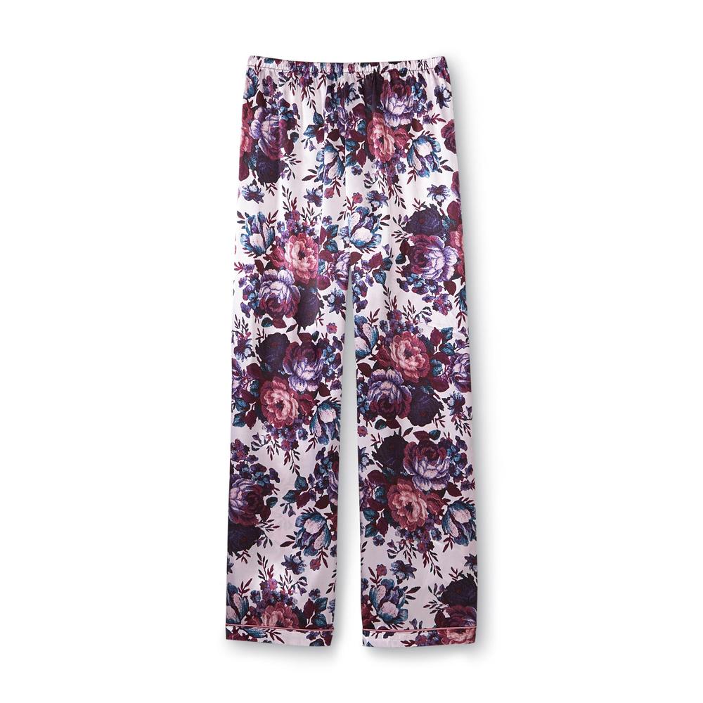 Jaclyn Smith Women's Plus Pajama Shirt & Pants - Floral