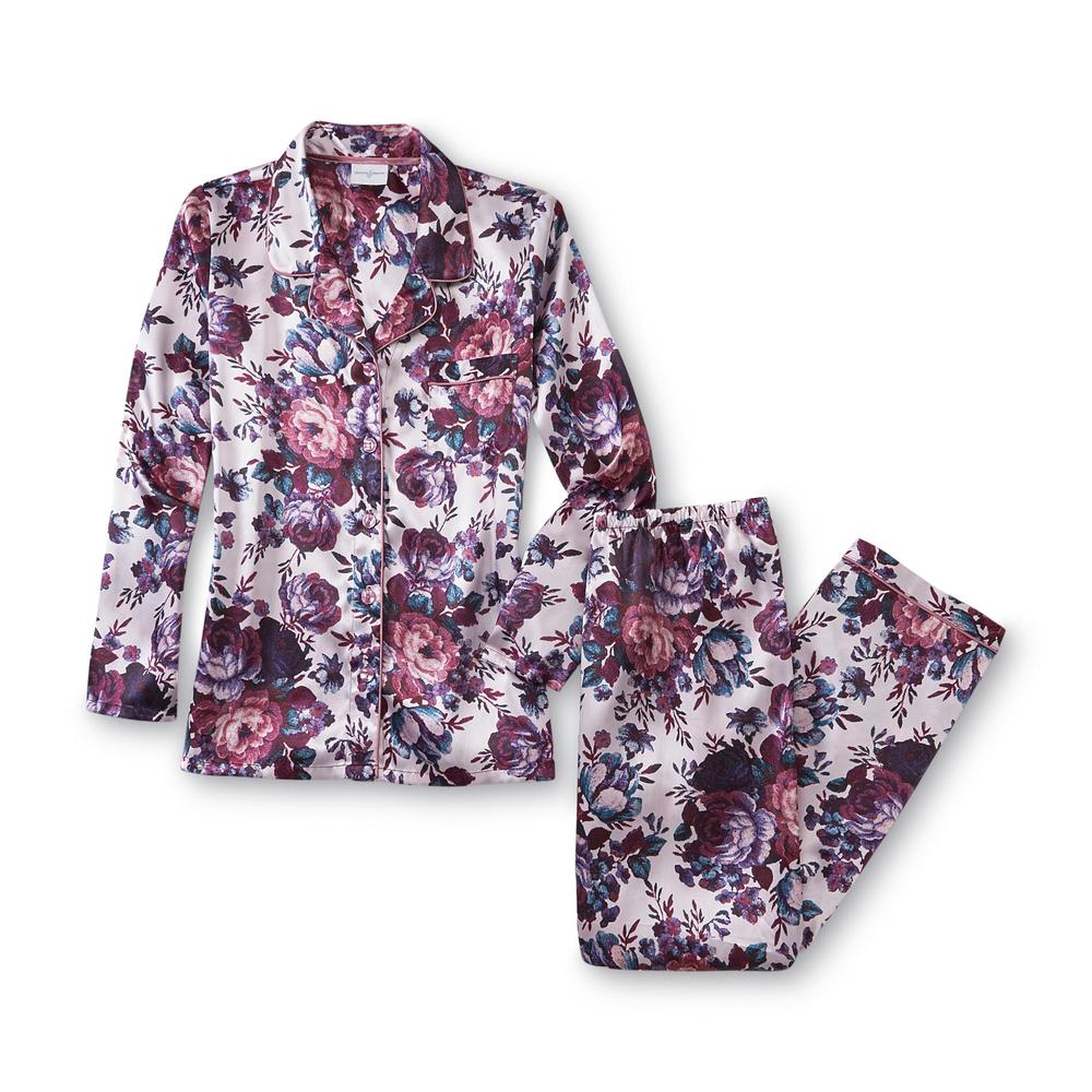 Jaclyn Smith Women's Pajama Shirt & Pants - Floral