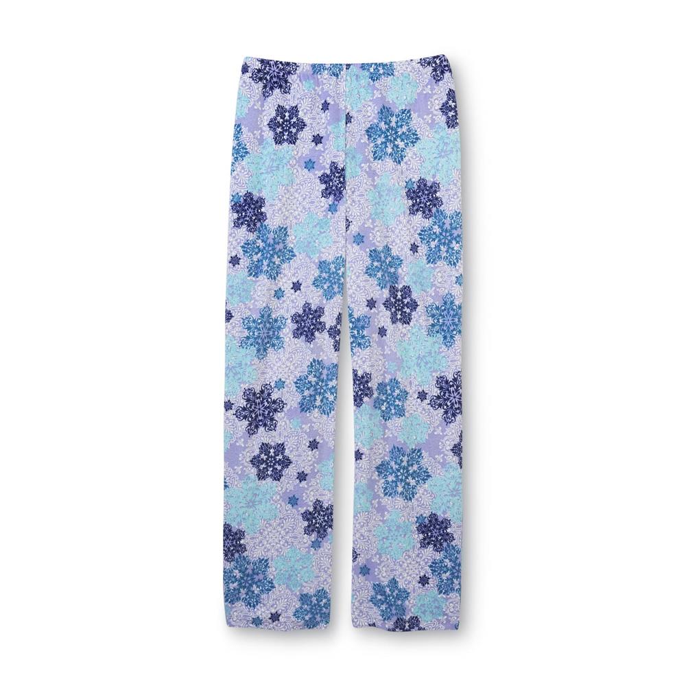Jaclyn Smith Women's Pajama Top & Pants - Snowflakes