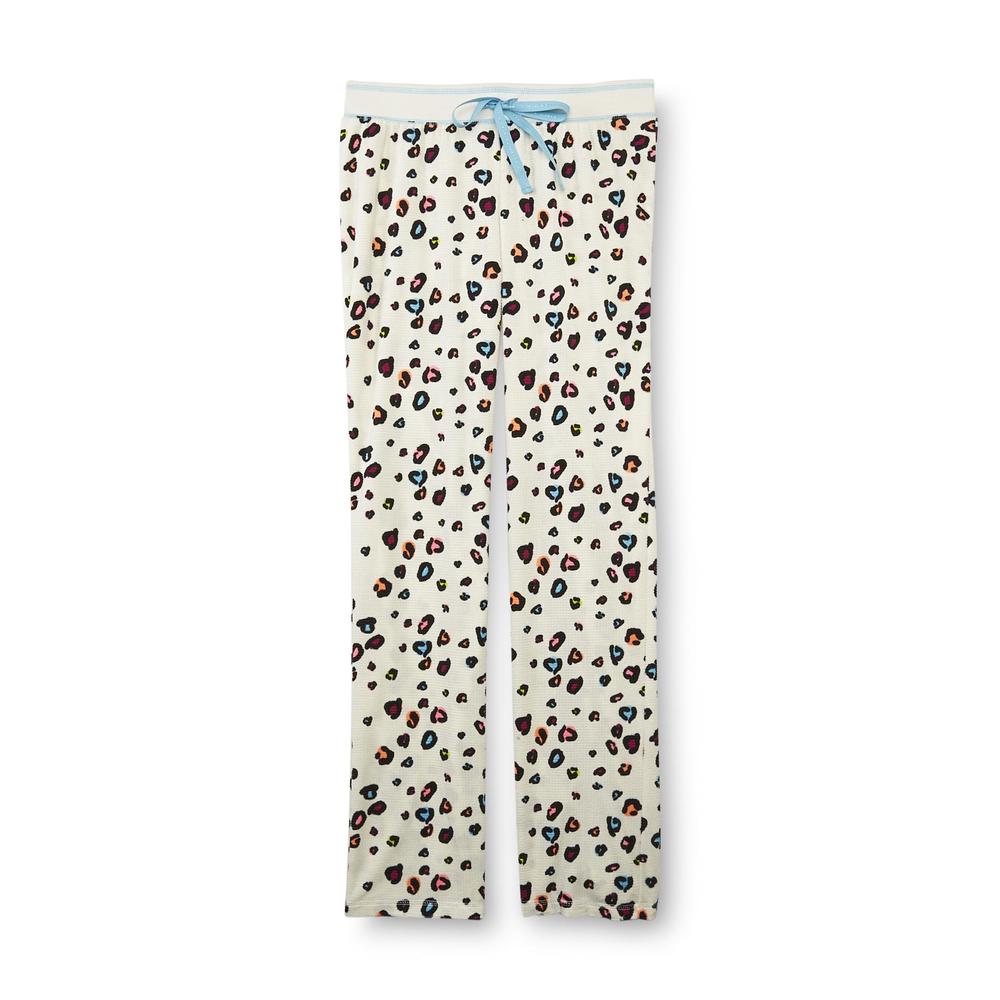 Joe Boxer Women's Velour Pajama Pants - Leopard Print