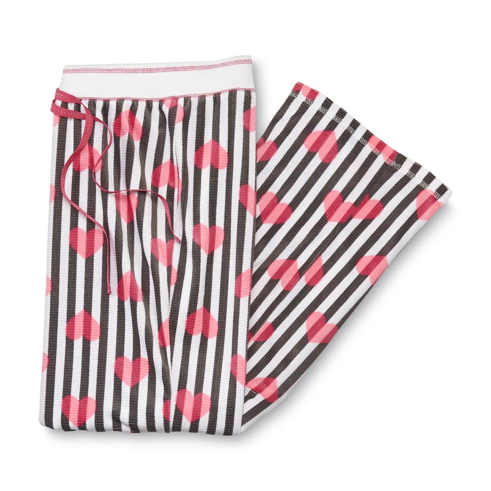 Joe Boxer Women's Velour Pajama Pants - Hearts