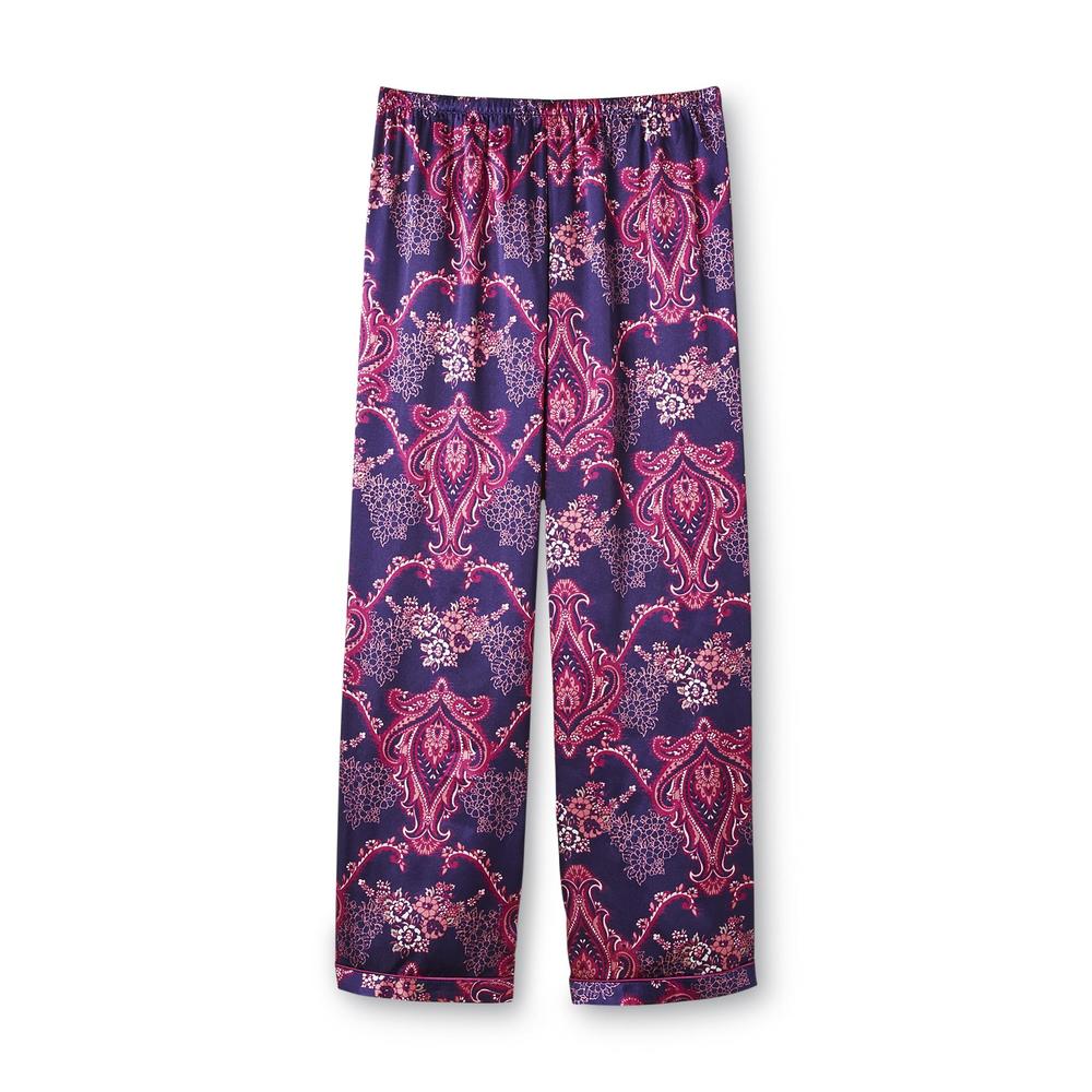 Jaclyn Smith Women's Plus Pajama Shirt & Pants - Paisley Print