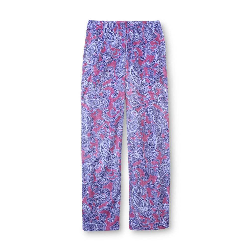 Jaclyn Smith Women's Plus Pajama Top & Pants - Paisley