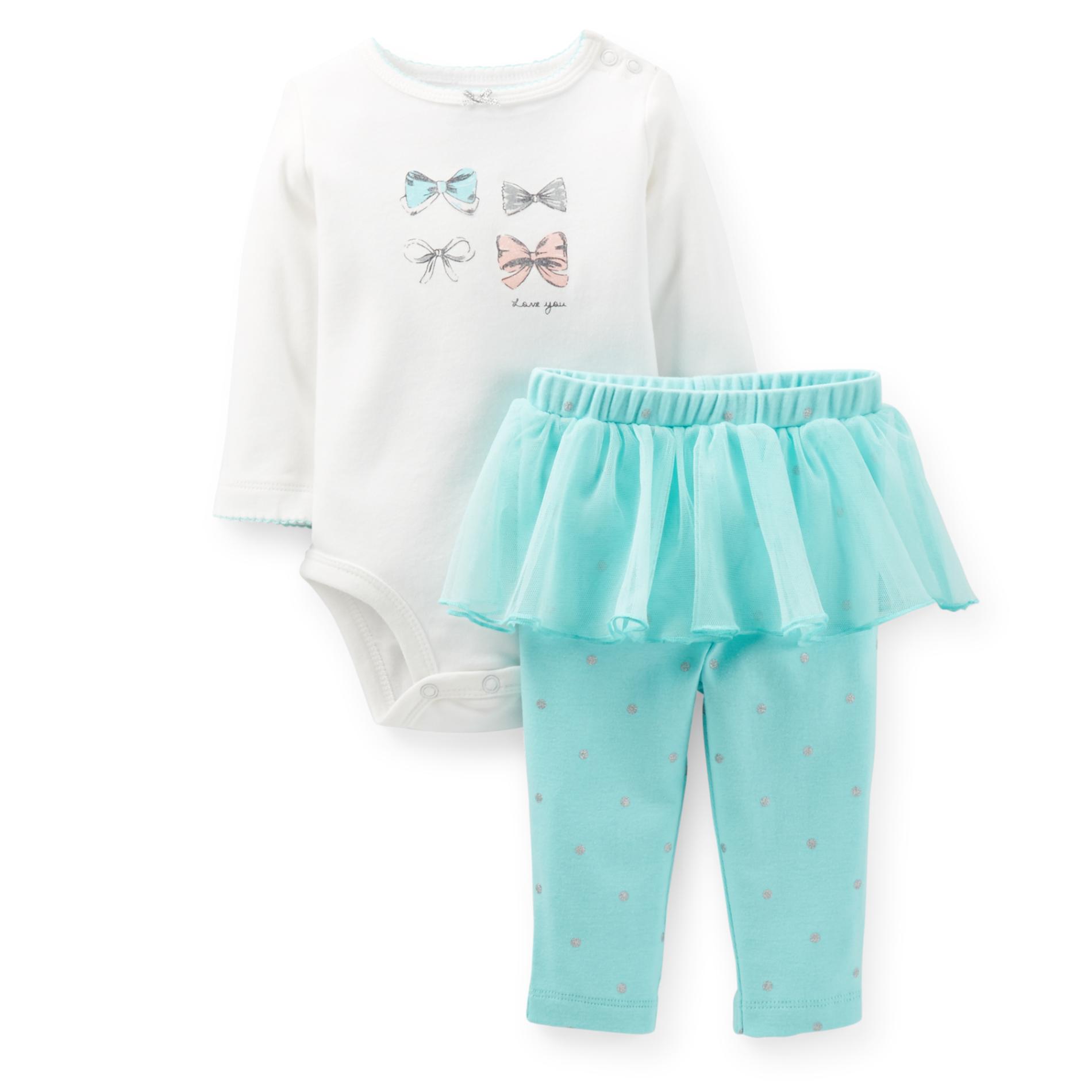 Carter's Newborn & Infant Girl's Bodysuit & Tutu Leggings - Bows