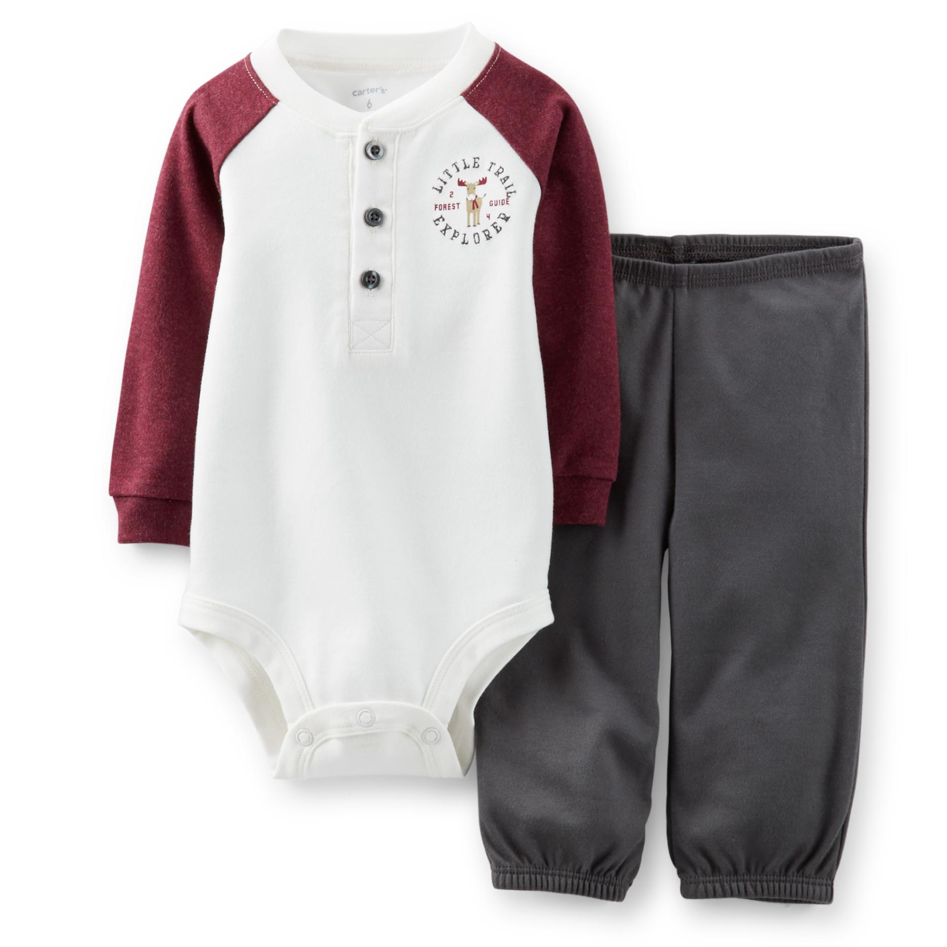 Carter's Newborn & Infant Boy's Graphic Bodysuit & Sweatpants - Reindeer