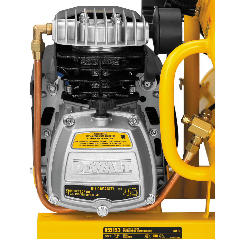 DeWalt DD55153 1.1 HP Continuous 4 Gallon Electric Hand Carry Compressor