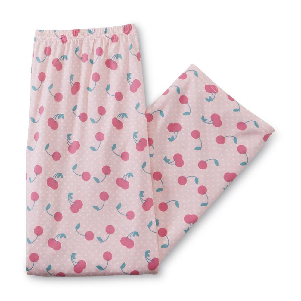 Pink K Women's Pajama Top & Pants - Cherries & Dots