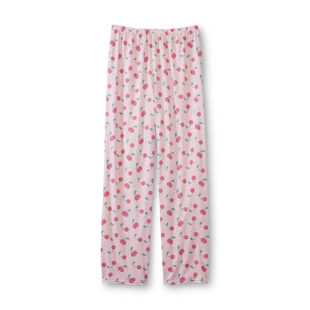 Pink K Women's Pajama Top & Pants - Cherries & Dots