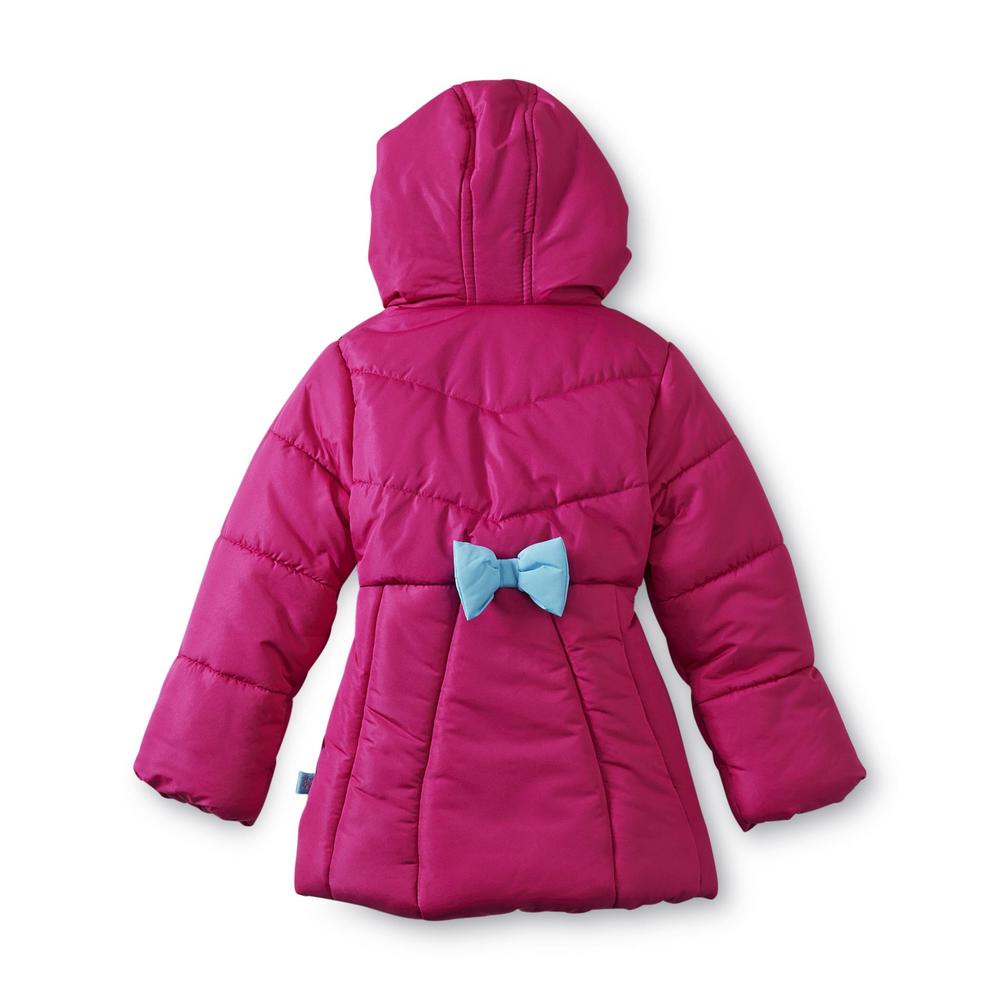 Disney Frozen Girl's Hooded Winter Puffer Jacket