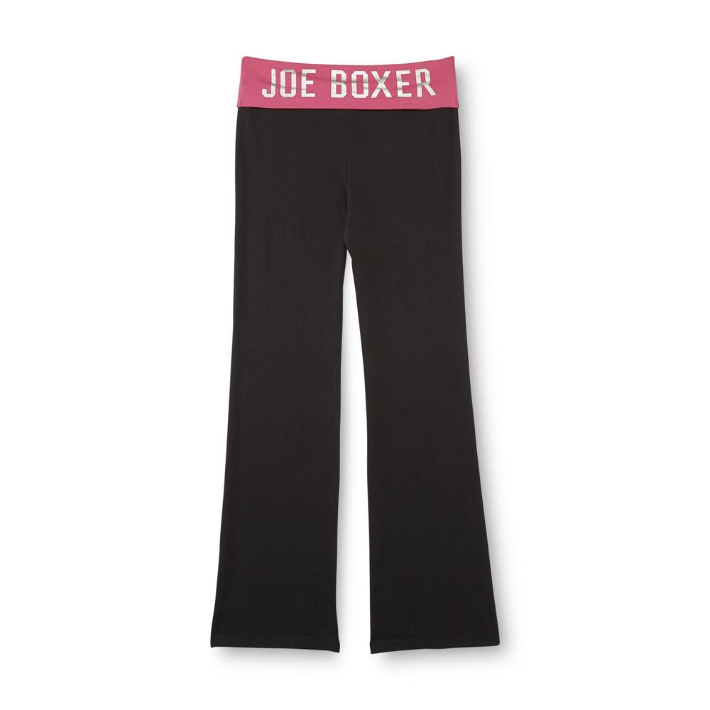 Joe Boxer Women's Plus Fold-Over Yoga Pants