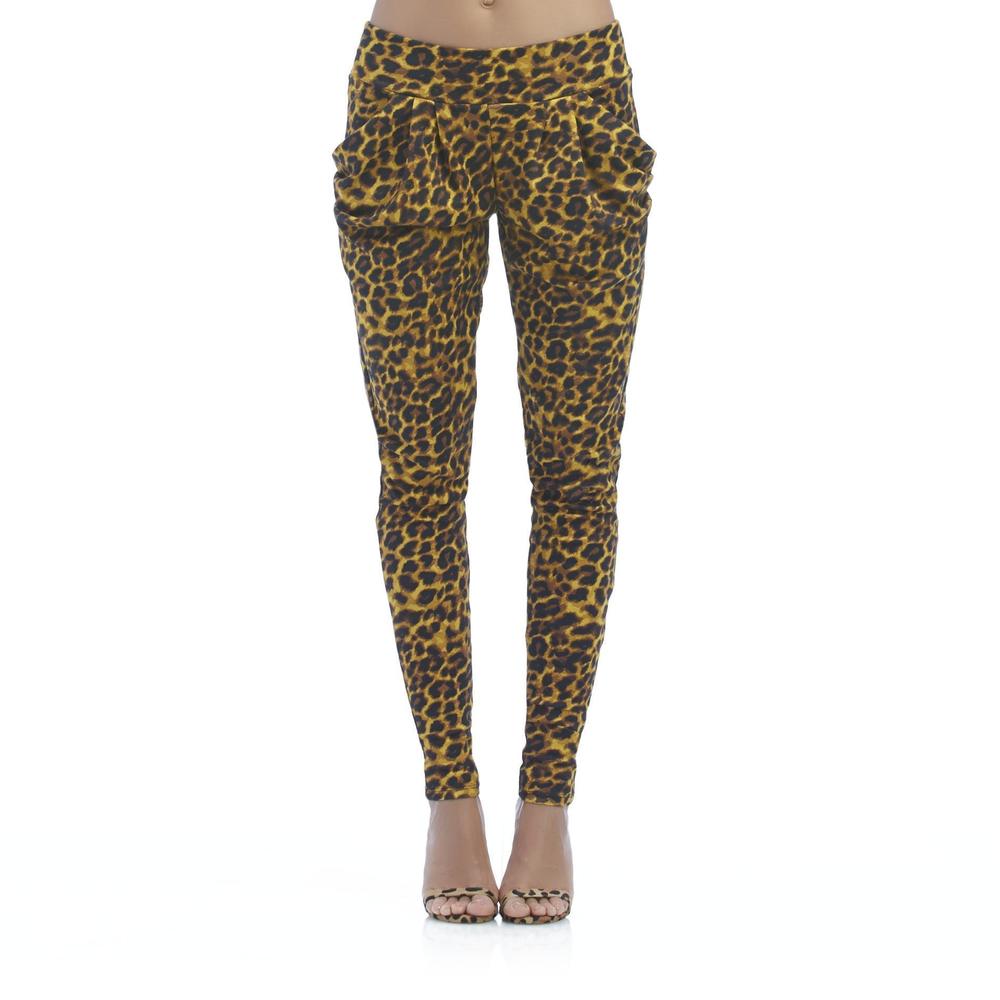 Nicki Minaj Women's Harem Pants - Leopard Print