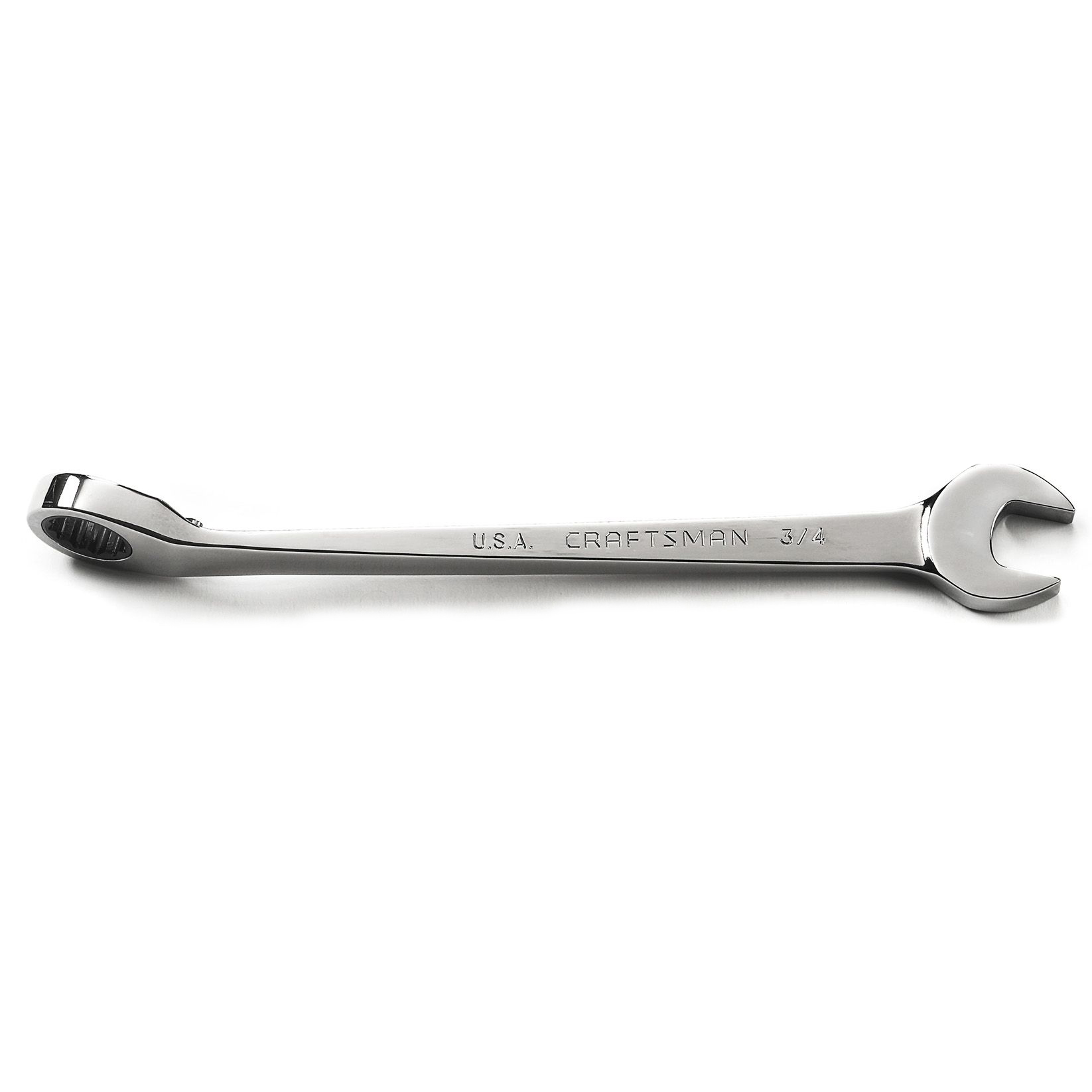 Craftsman 15mm Full Polish Reversible Ratcheting 12 pt. Cross-Force Combination Wrench