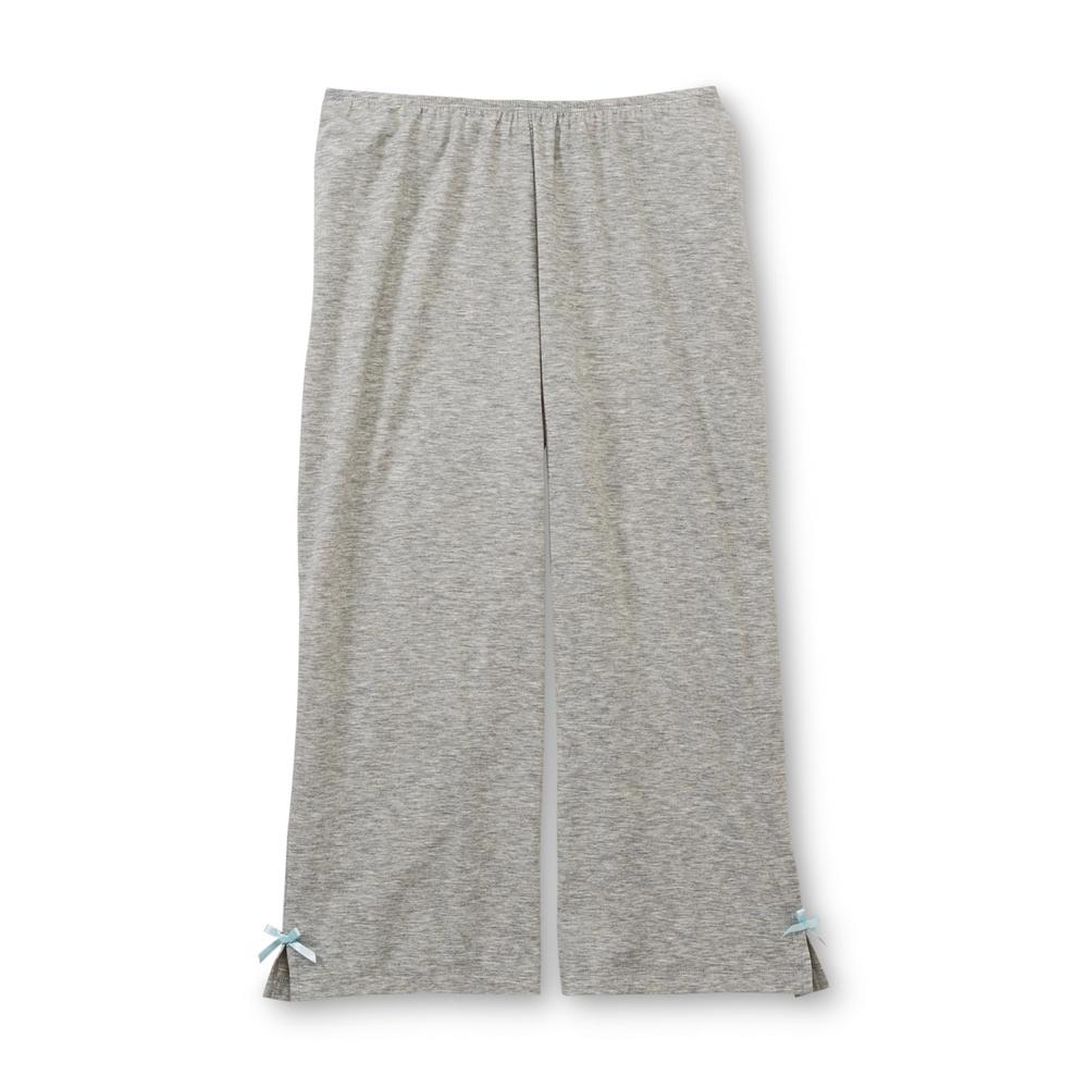 Joe Boxer Women's Pajama Top & Cropped Pants - HEATHER GREY
