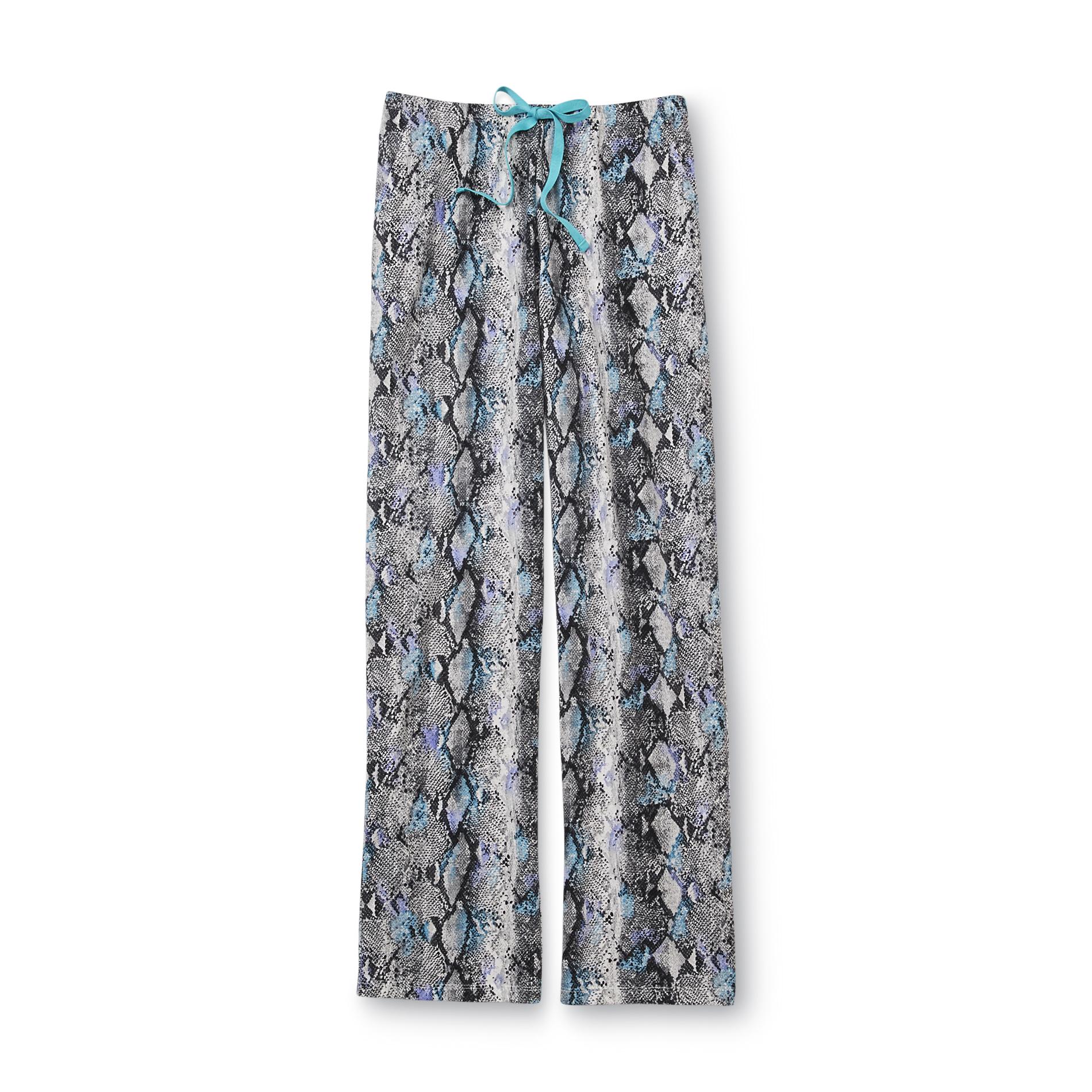Covington Women's Knit Lounge Pants - Snakeskin Print