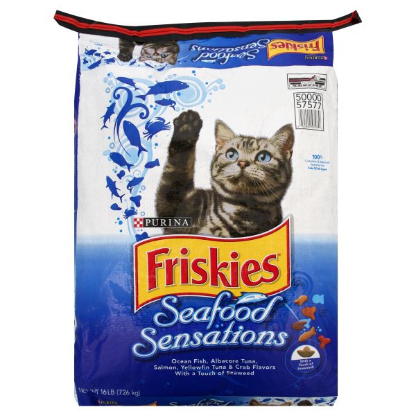 Friskies Seafood Sensations Cat Food, 16 lb. Bag