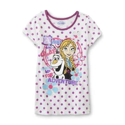 Disney Frozen Girl's Graphic T-Shirt - Anna & Olaf