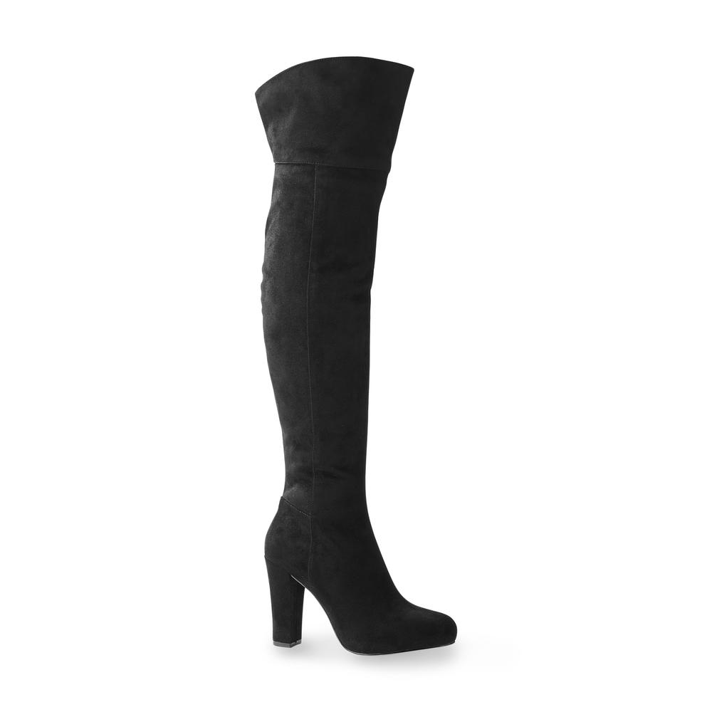 Kardashian Kollection Women's Scarlett Over-The-Knee Fashion Boot - Black