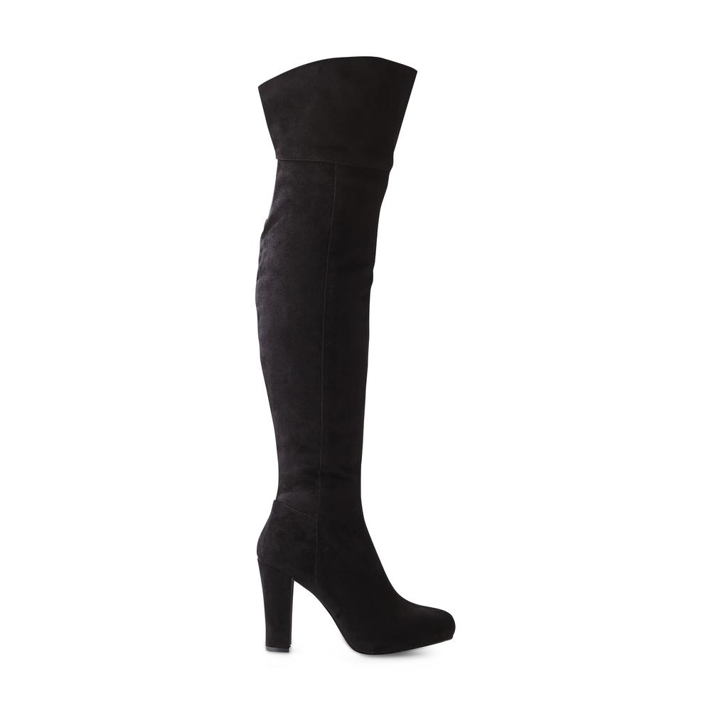 Kardashian Kollection Women's Scarlett Over-The-Knee Fashion Boot - Black
