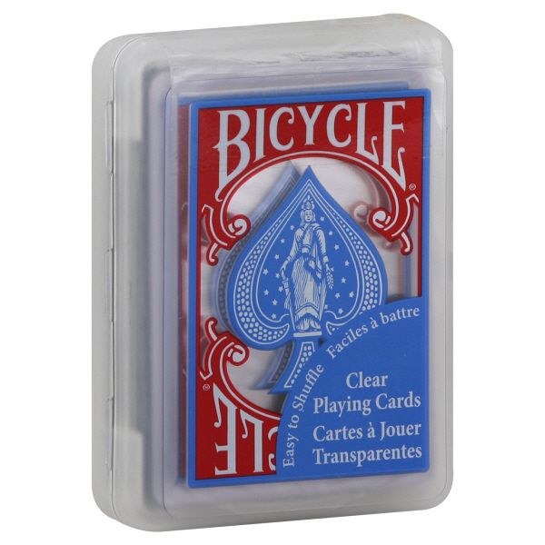 Bicycle Playing Cards - Clear -1 deck