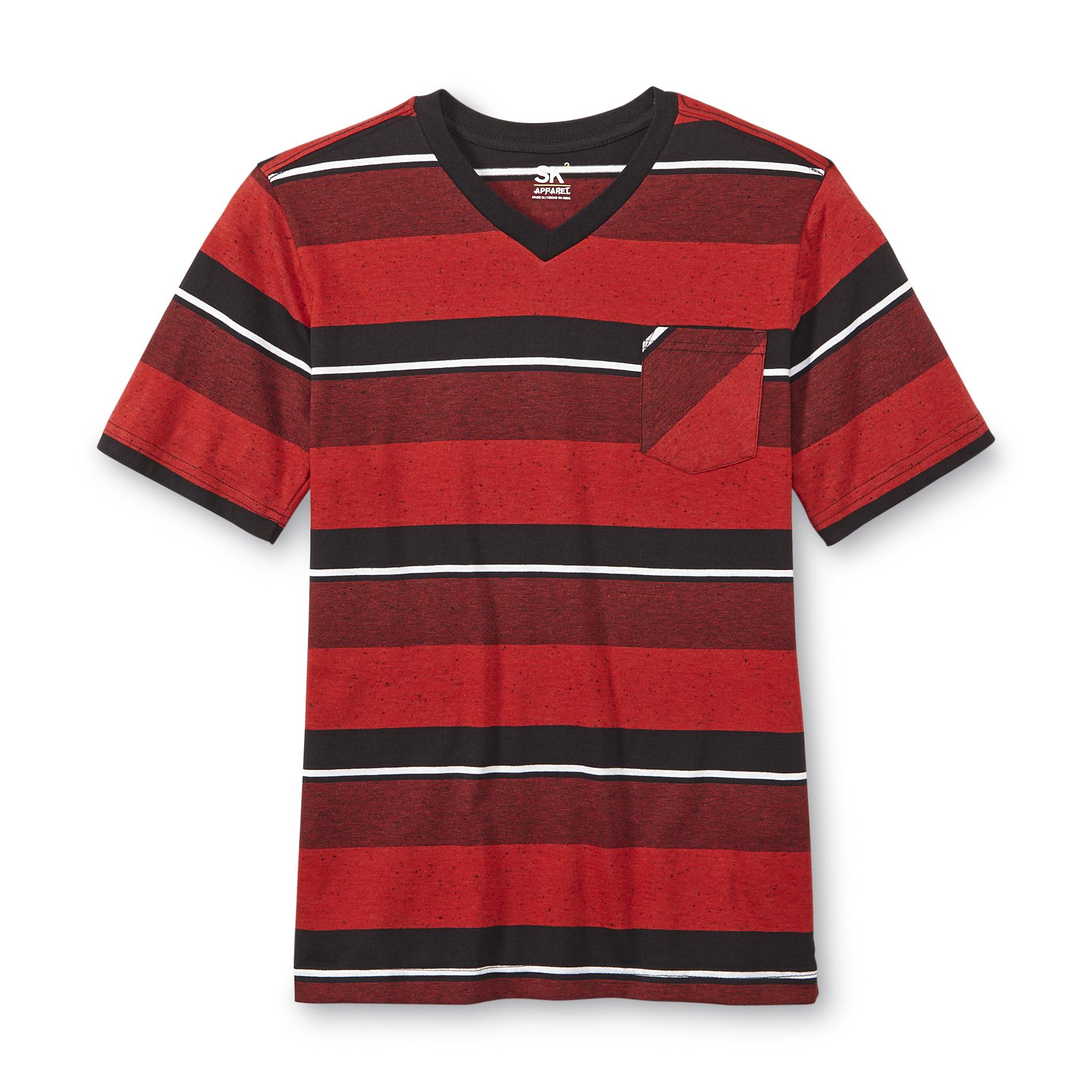 SK2 Boy's Jersey Knit Pocket T-Shirt - Striped