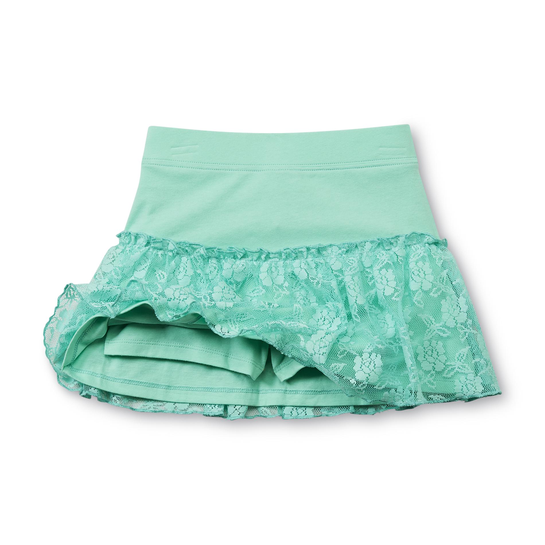 Basic Editions Girl's Lace Scooter Skirt