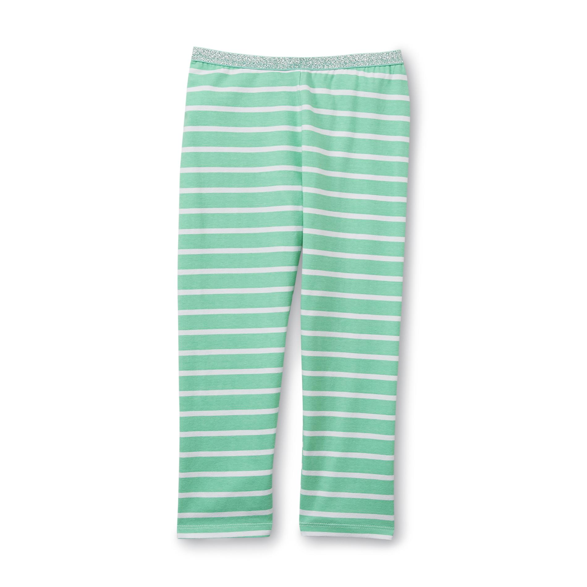 Basic Editions Girl's Capri Leggings - Striped