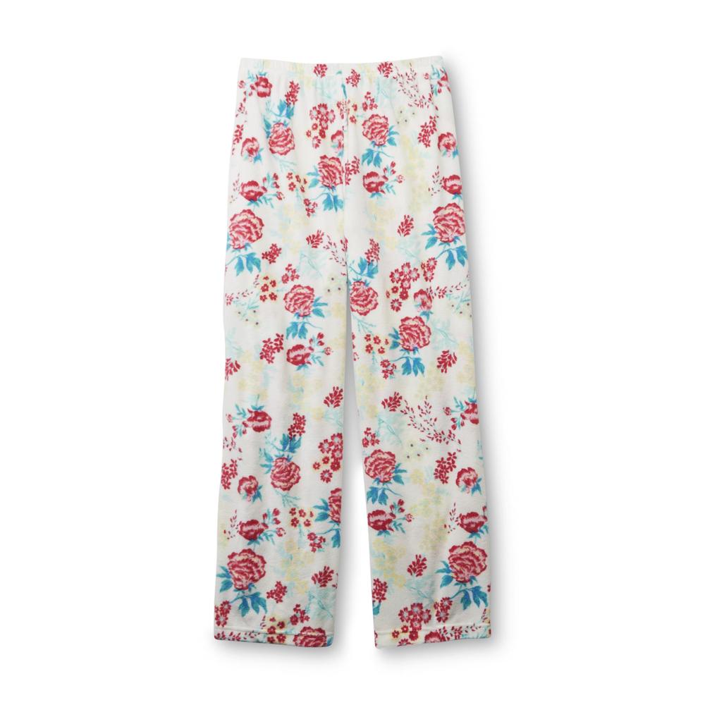 Pink K Women's Plus Pajama Shirt & Pants - Floral