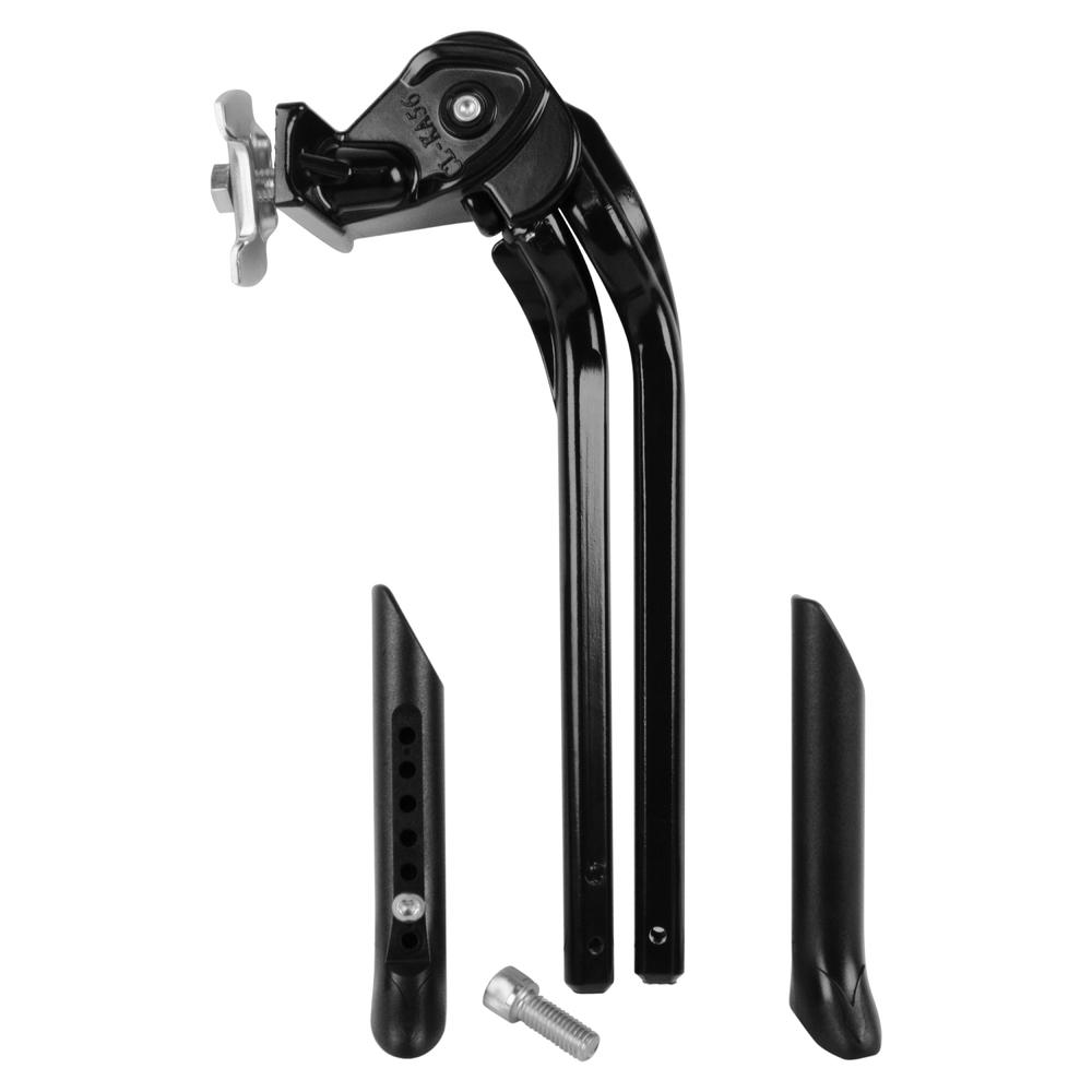 BV Bike Black Adjustable and Foldable Double Leg Kickstand