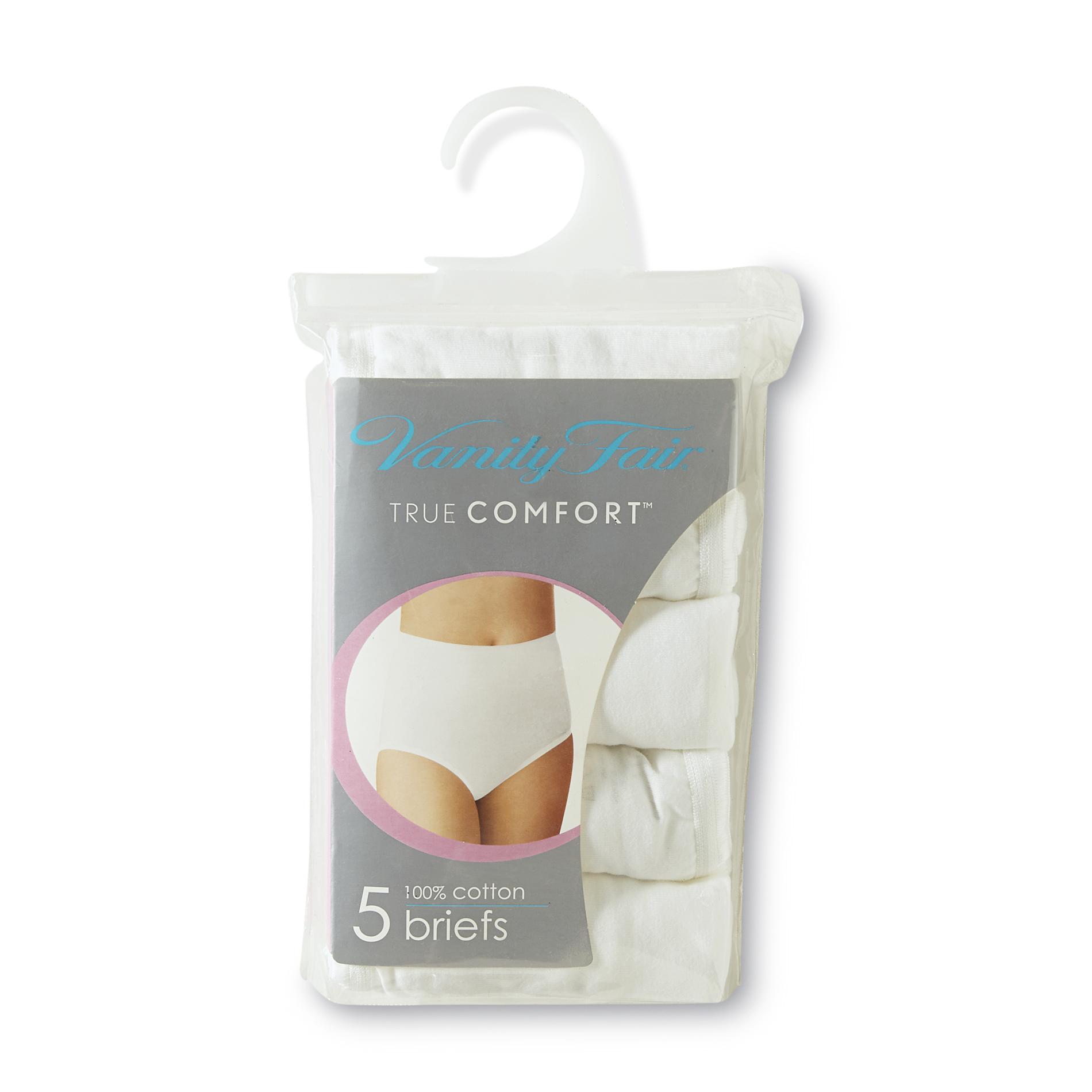 Vanity Fair Women's 5-Pairs True Comfort Brief Panties